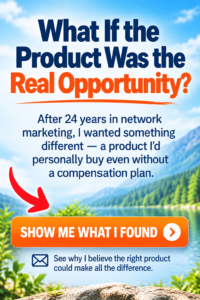 What if the product was the real opportunity? Discover why the right product could make all the difference in network marketing.